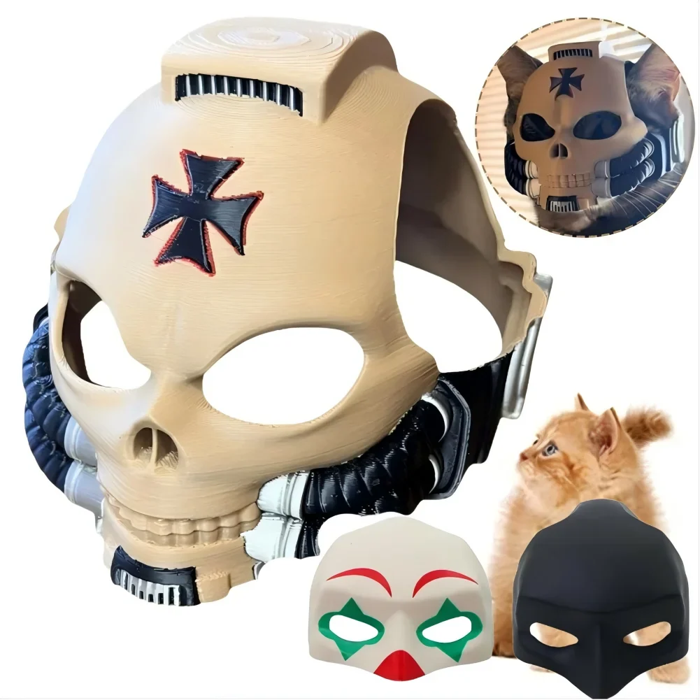 1/2/3PCS Cat Dog Helmet Costume Funny Mask - ProPawPet.com