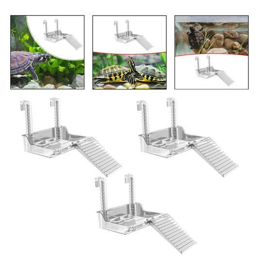 Turtle Tank Platform Climbing Shelf Clear - ProPawPet.com