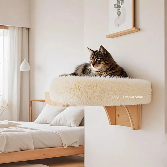 Wall Mounted Wooden Cat Space, Small Pet Bed - ProPawPet.com