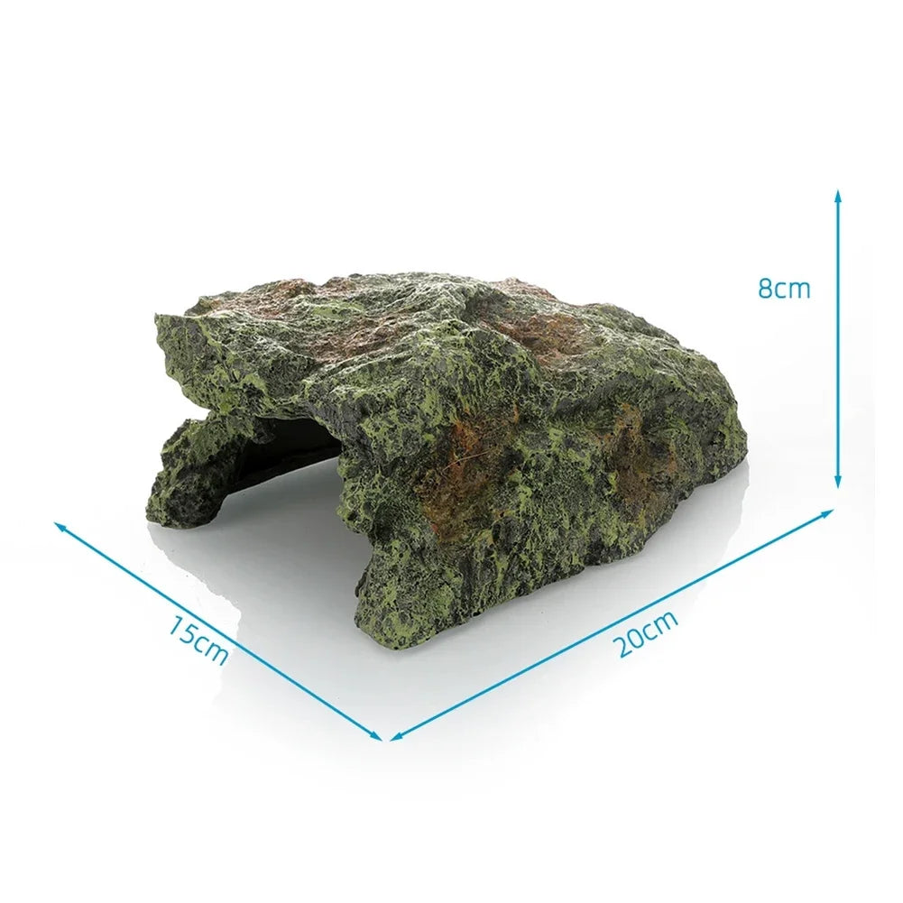 Resin Reptile Pet Rock Hide Cave – 9 Colors
