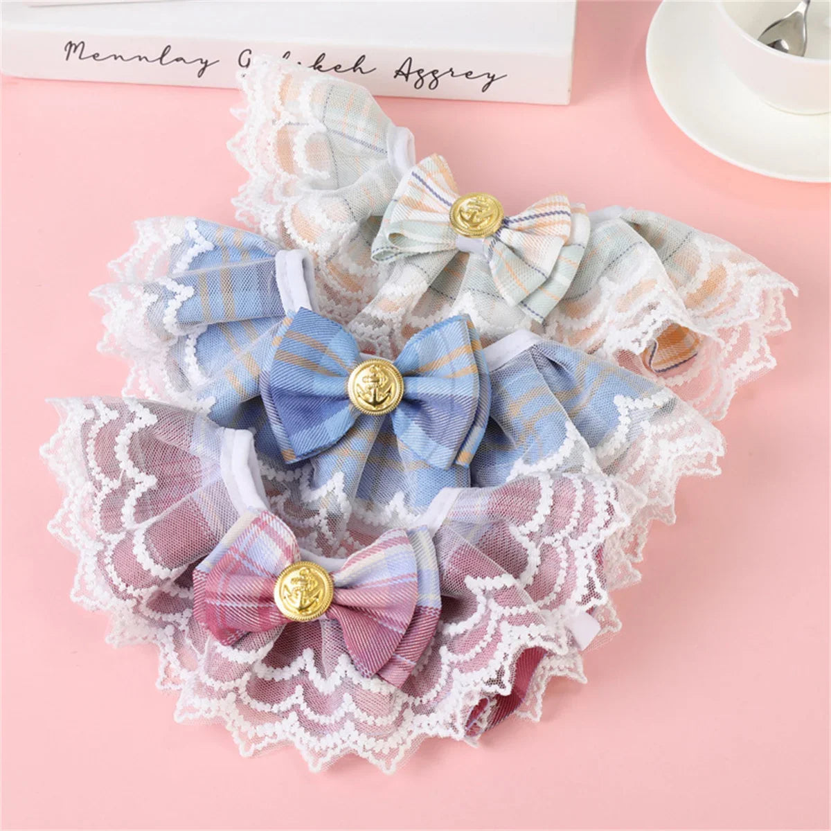 Lace Pet Scarf Cat Bib Dog Collar Lace Daisy - ProPawPet.com