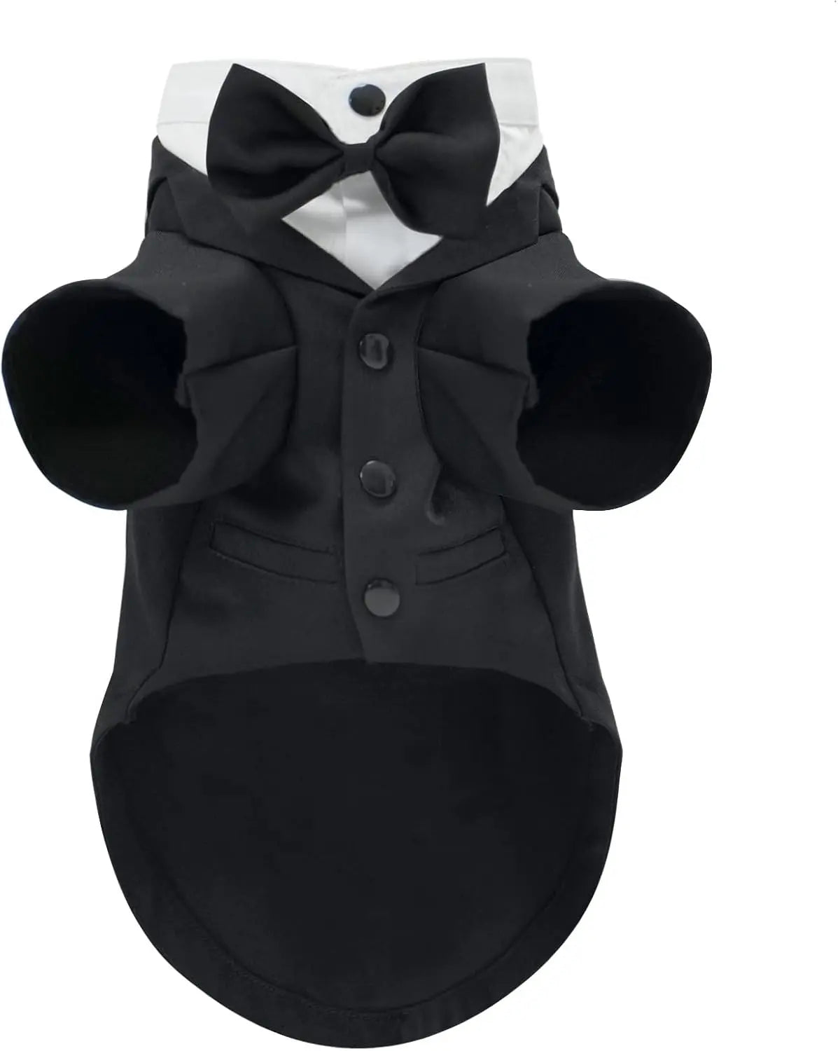 Dog Tuxedo Wedding Suit Shirt with Bow Tie, - ProPawPet.com