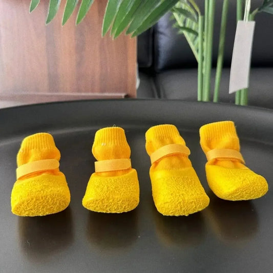 Set Anti-slip Dog Shoes Waterproof Anti Dirty Foot