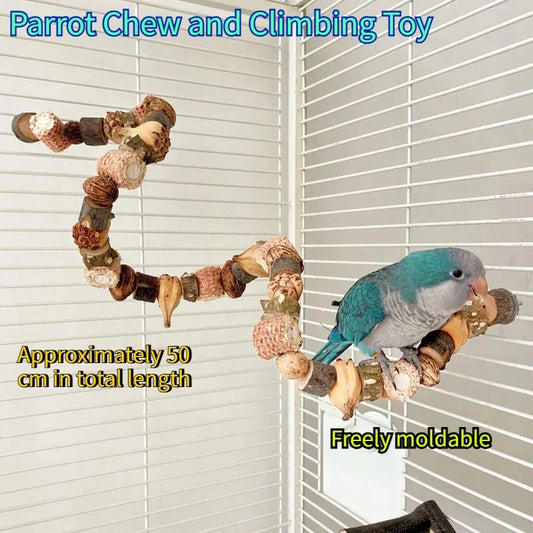 Bird Chew Toy Natural Wood Nut DIY - ProPawPet.com