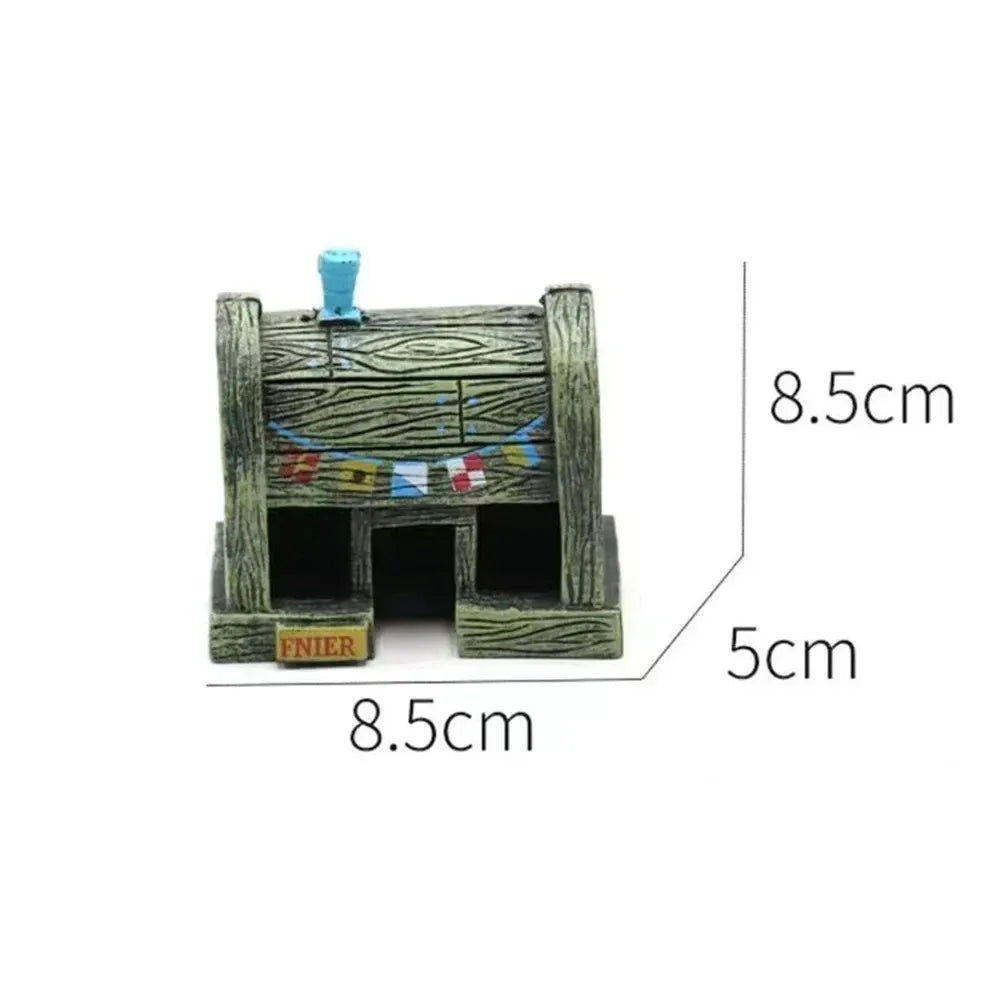 Resin Cartoon Fish Tank Decor Figures Ornaments