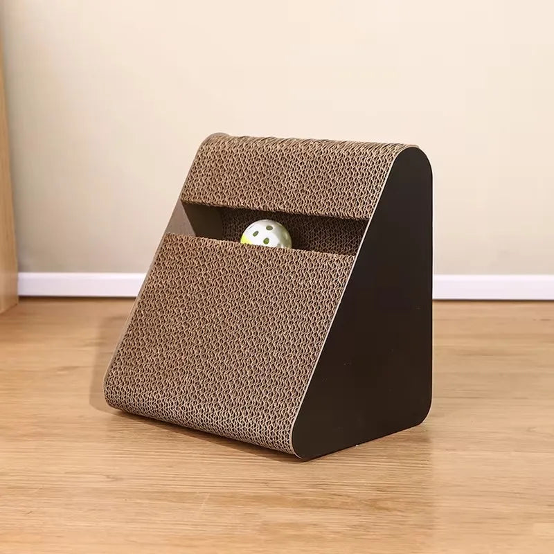 Sturdy Triangle Cardboard Scratcher for Cats - ProPawPet.com
