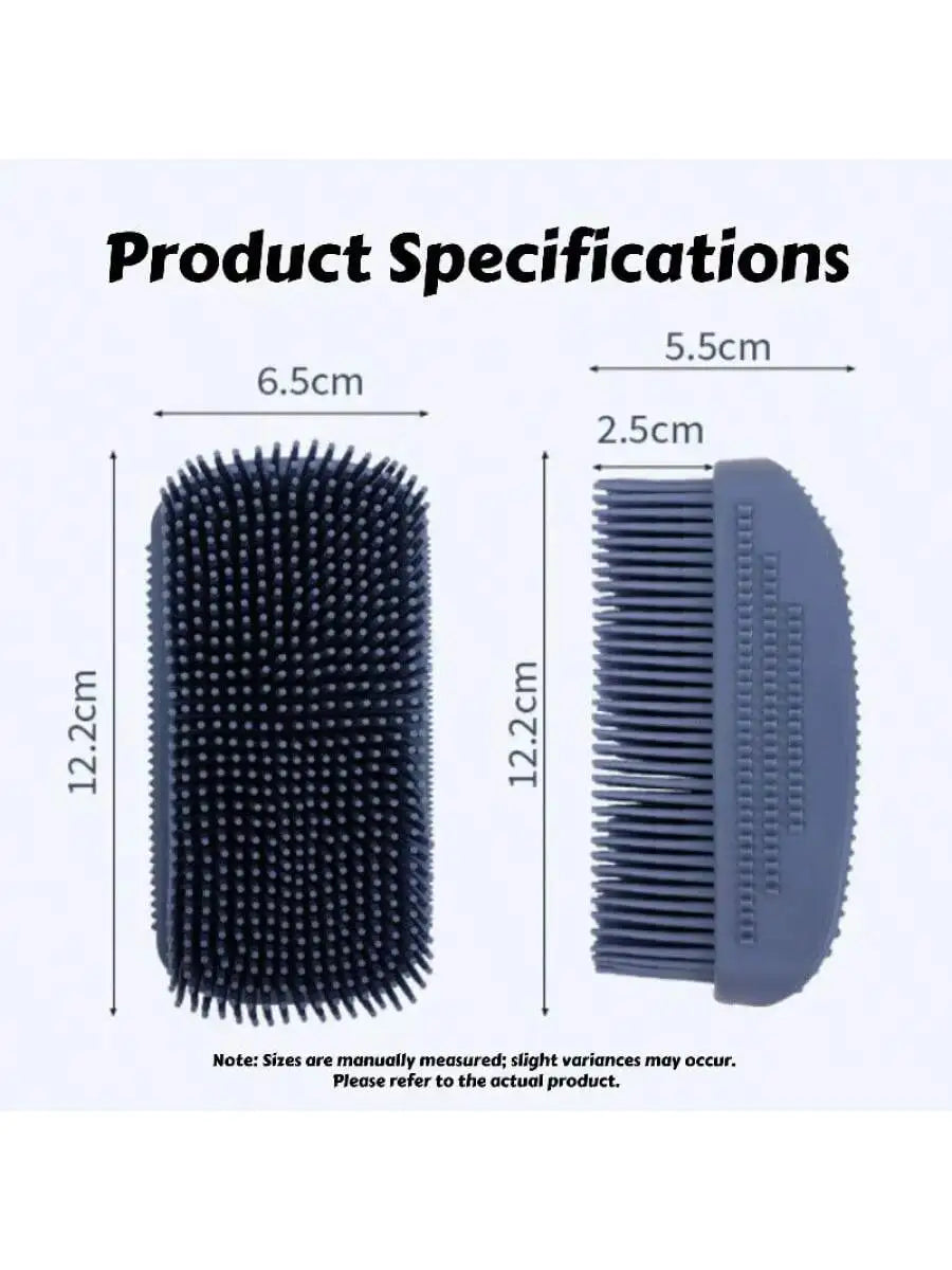 3-Head Silicone Bath Massage Grooming Brush – Cat Supplies