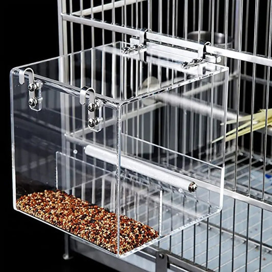 Practical Transparent Bird Automatic Feeder - ProPawPet.com