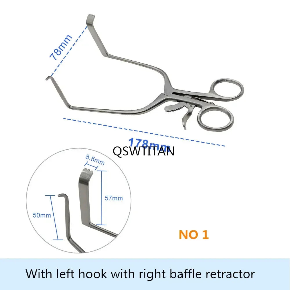 Orthopedic Discectomy Retractor Set with Hook – Dog Accessories