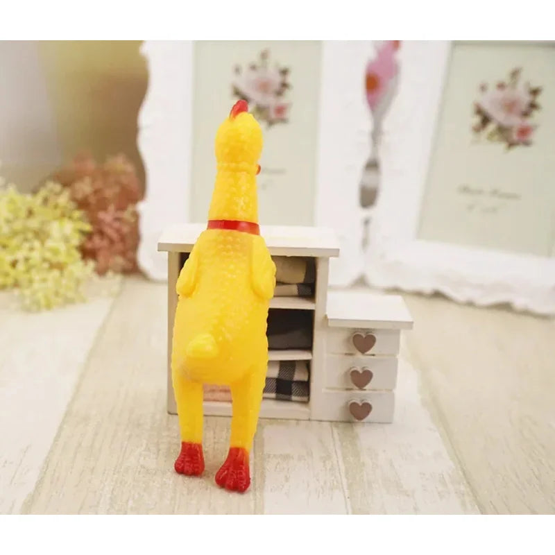30CM Screaming Chicken Dog Toys Yellow - ProPawPet.com