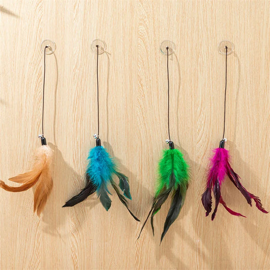 Cat Toy Stick Feather Wand With Bell Mouse - ProPawPet.com