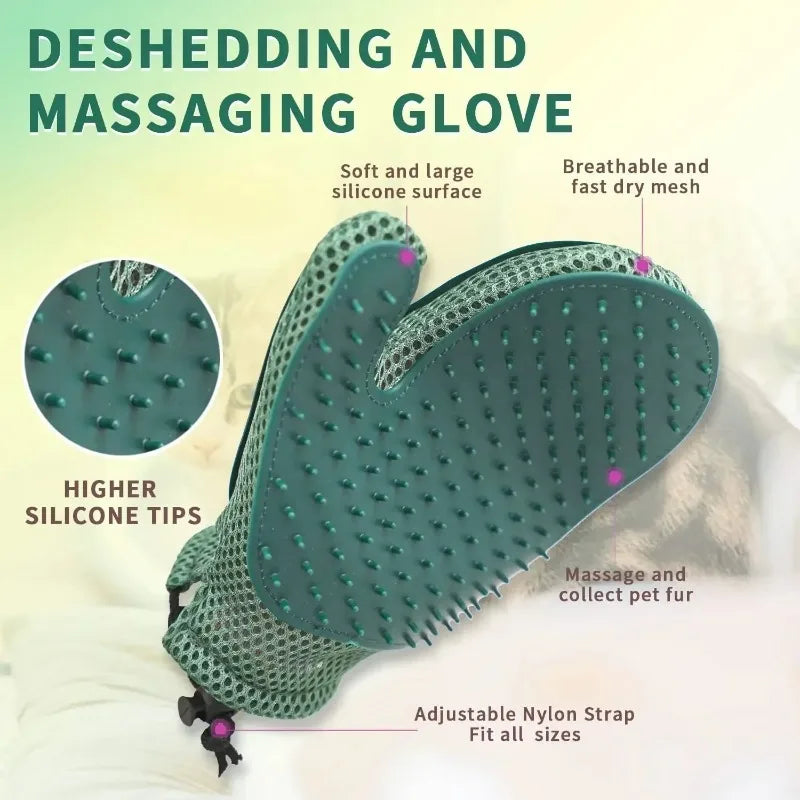 Efficient Double Sided Pet Grooming Glove - ProPawPet.com