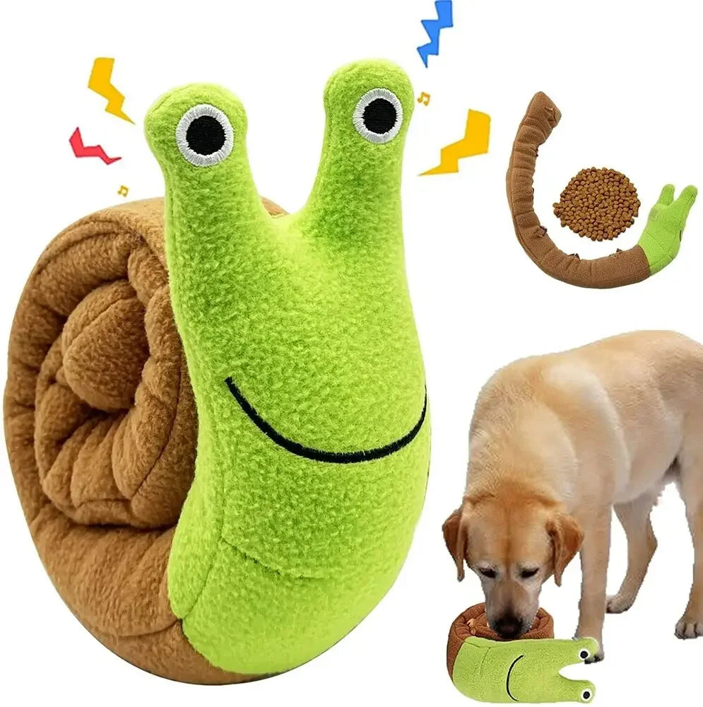 Dog Squeak Toys Pet Sniffing Plush Snails - ProPawPet.com