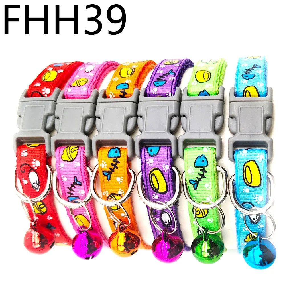 12Pcs Collars Cute with Bells Pet Necklace - ProPawPet.com