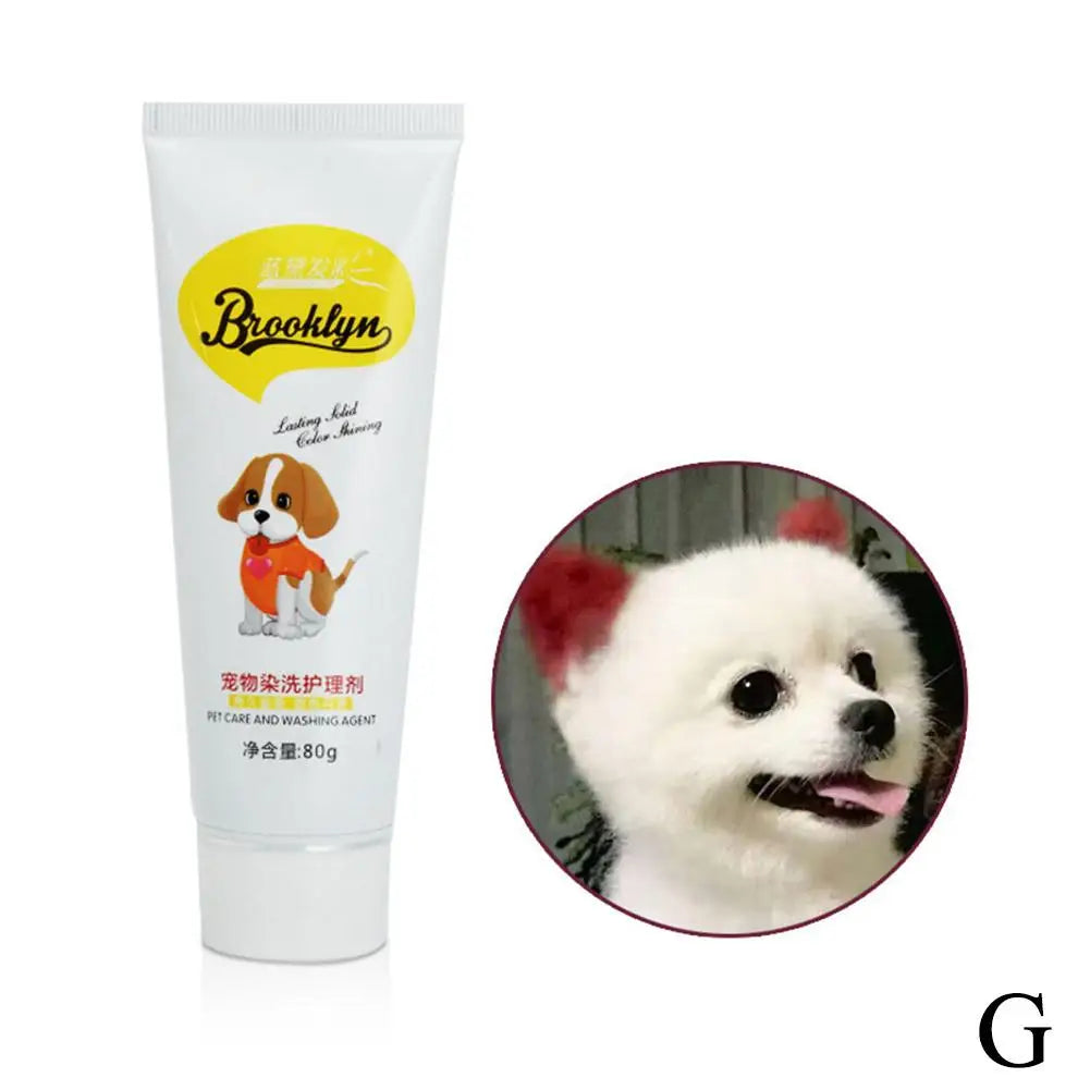 Pet Dye Agent Semi Permanent Cream Colorful Dog Hair Bright – Dog Supplies