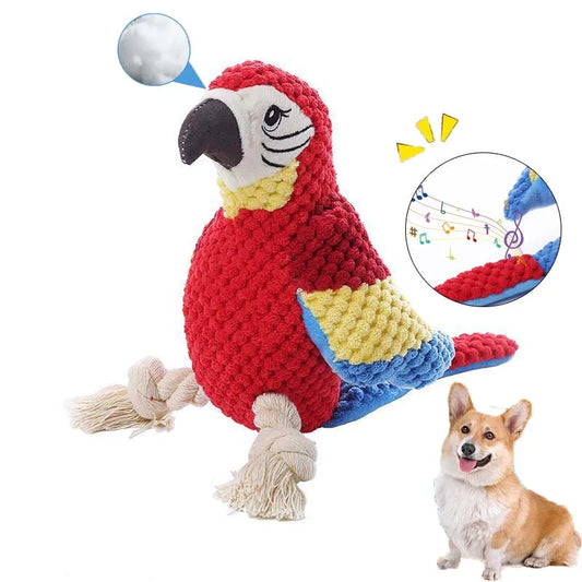 Dog Toy Chew Artificial Plush Parrot - ProPawPet.com