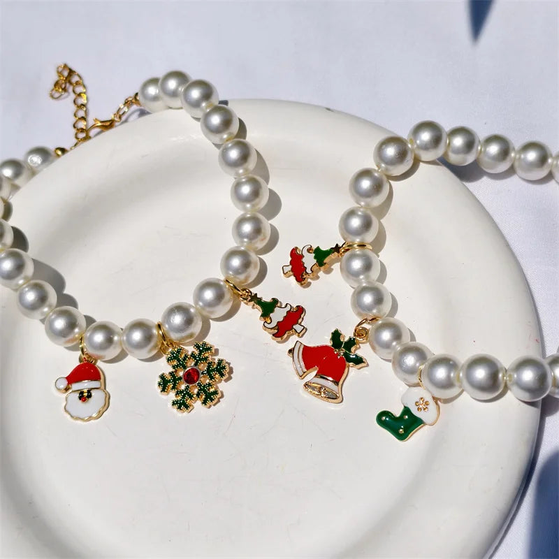 Fashion Adjustable Pearl Pet Collar with - ProPawPet.com