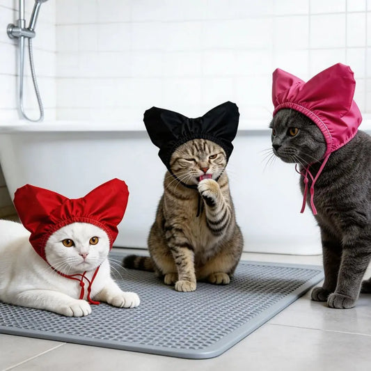 Adjustable Pet Shower Caps Cute Heart Shaped - ProPawPet.com
