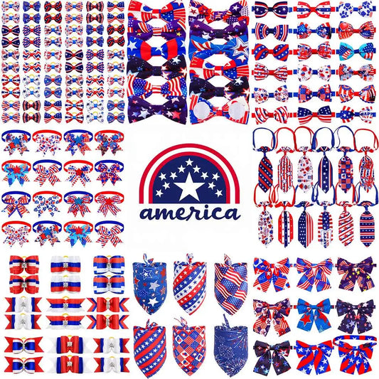 30/60PCS Adjustable Party Dog Bow Ties Pet - ProPawPet.com