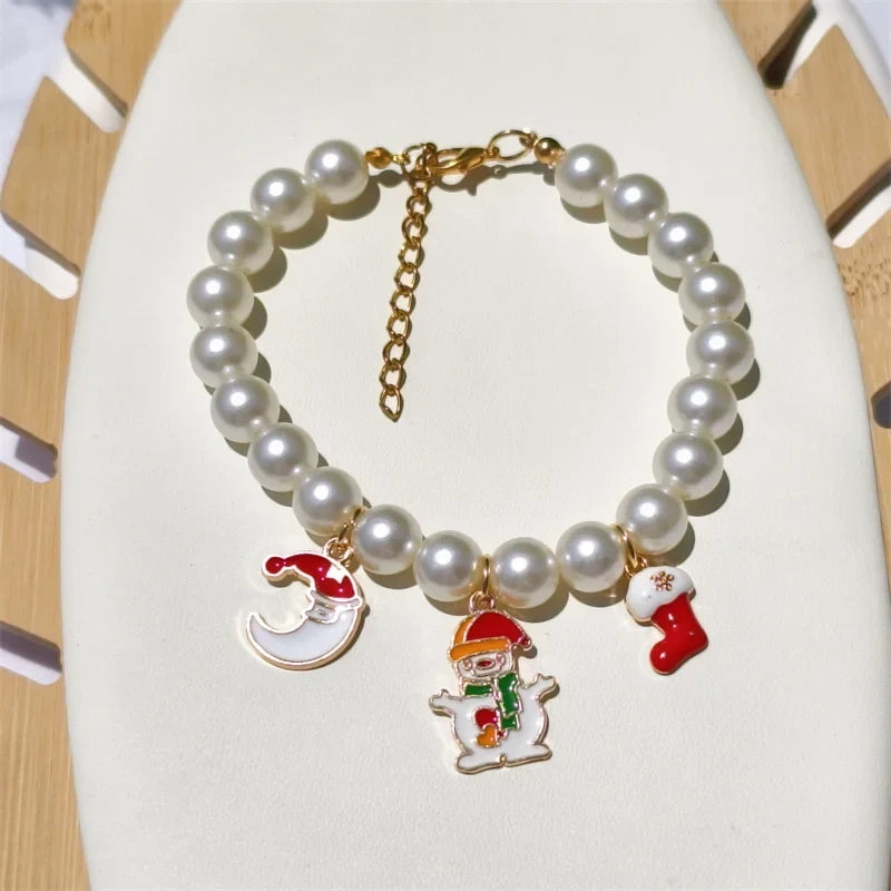 Fashion Adjustable Pearl Pet Collar with - ProPawPet.com