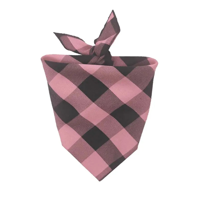 Custom Dog Pet Plaid Bandana Name ID - ProPawPet.com