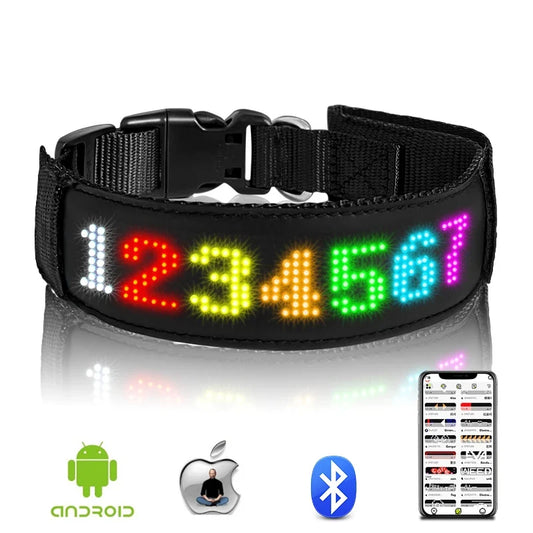 RGB Color LED Collar with Programmable LED - ProPawPet.com