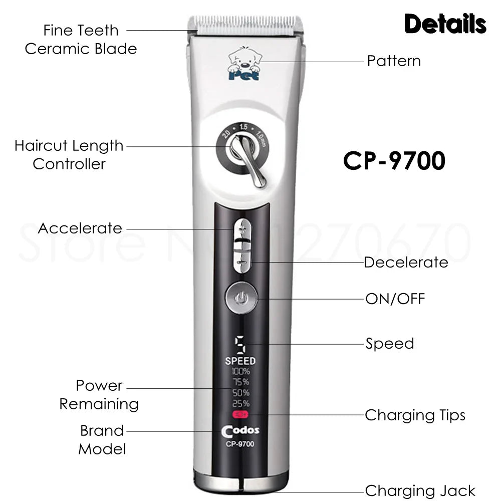 Codos CP9700 Pet Dog Clippers Professional - ProPawPet.com