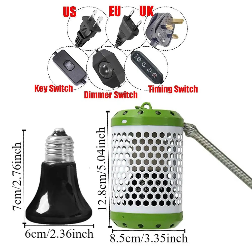 Anti-Bite Pet Parrot Heat Preservation Lamp - ProPawPet.com