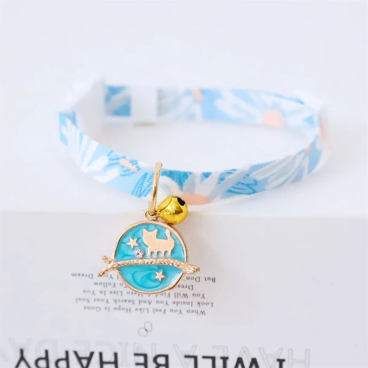 Adjustable Kitten Collar with Bell Cut Cat – 4 Colors