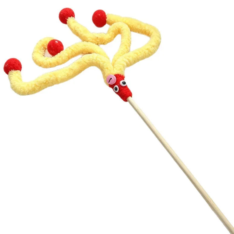 Interactive Cat Colorful Octopus Wand Toys – Cat Supplies