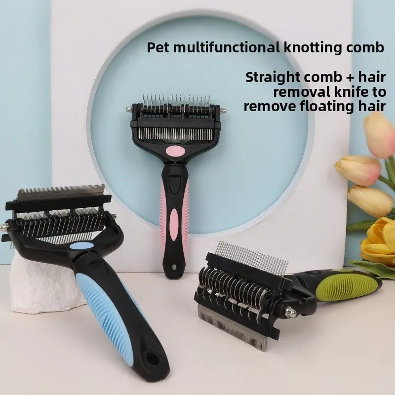 3‑In‑1 Pet Deshedding Brush, Dog Cat Fur - ProPawPet.com
