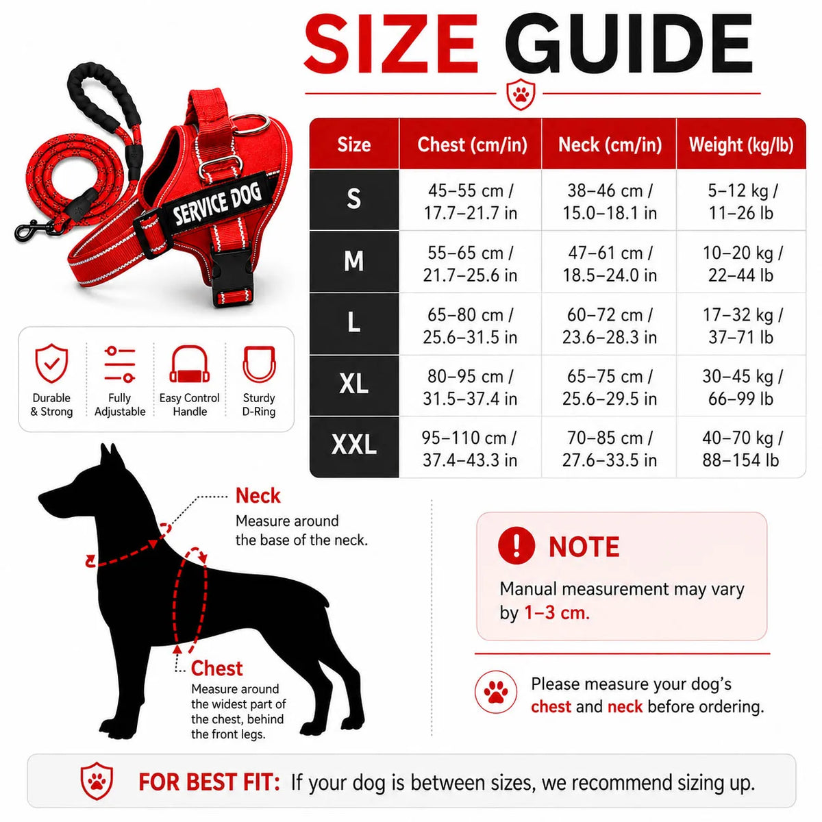 Nylon Dog Harness Personalized Reflective - ProPawPet.com