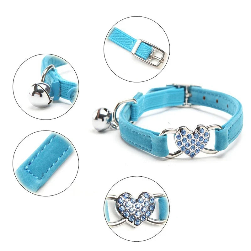 Heart Charm and Bell Cat Collar Safety - ProPawPet.com