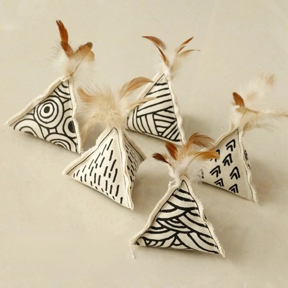 New Canvas Triangular Cat Toy Soft Surface - ProPawPet.com