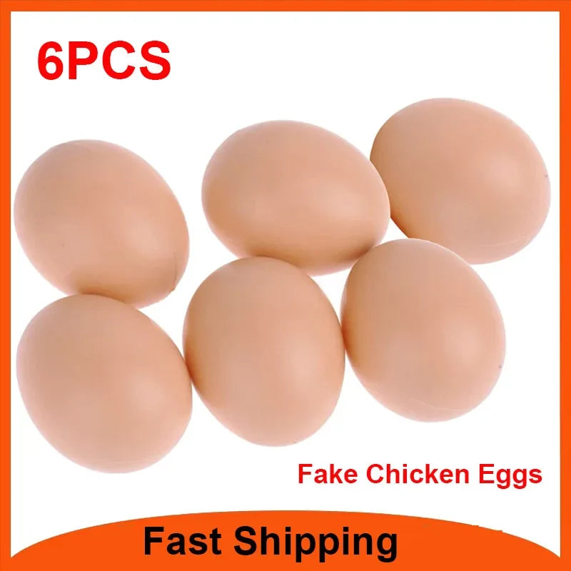 24- Fake Chicken Eggs Poultry Layer Coop Hatching Simulation – 4 Colors