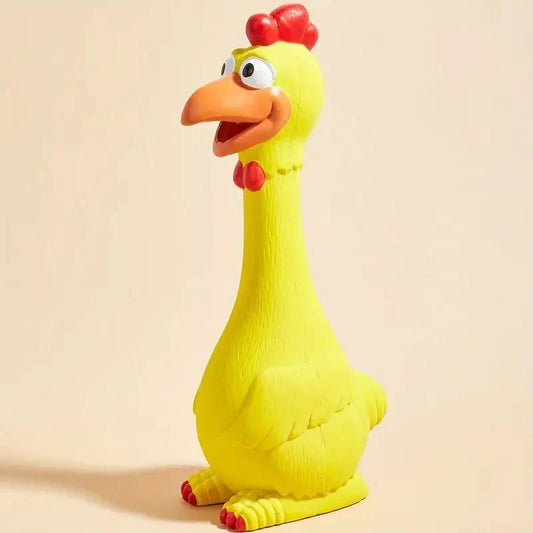Large Cartoon Latex Screaming Chicken Duck - ProPawPet.com