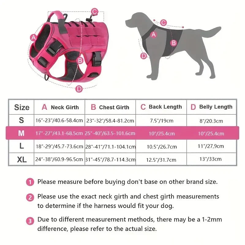 Adjustable No Pull Tactical Dog Harness with - ProPawPet.com