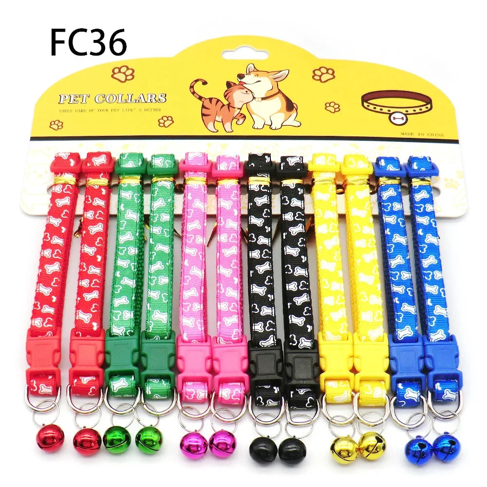 12PCS Cat & Dog Fashion Outdoor Collar with - ProPawPet.com