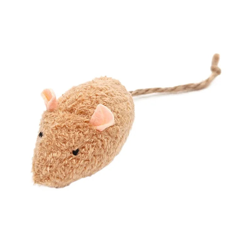 Interactive Cat Plaything Simulation Plush Grass Mouse Self Entertaining Chew