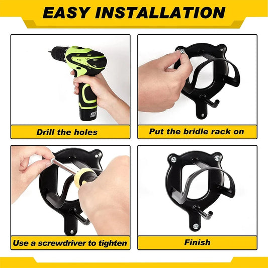 Horse Bridle Rack Metal Bridle Hooks with - ProPawPet.com