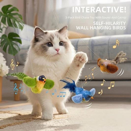 Interactive Cat Toy Realistic Bird Sound - ProPawPet.com