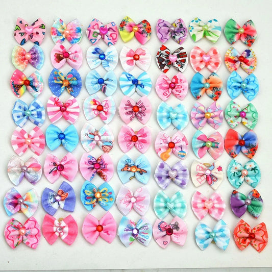 50/100pcs Dog Hair Bows Decorated Dogs - ProPawPet.com