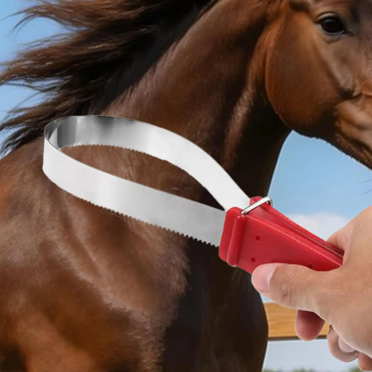 Stainless Steel and Plastic Horse Hair Comb - ProPawPet.com
