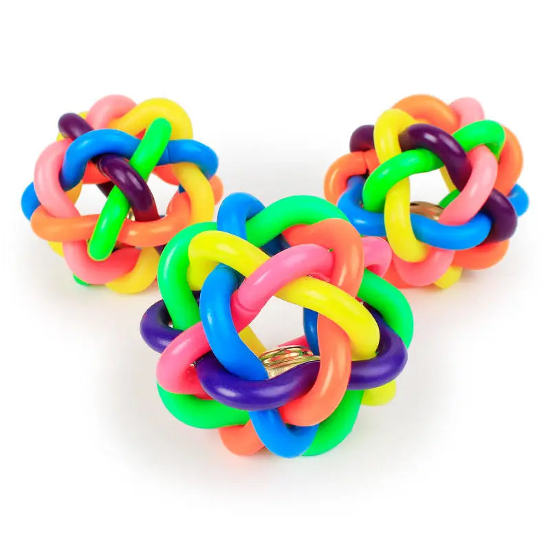 Colorful Bell Woven Toy Popular Dog Bite - ProPawPet.com