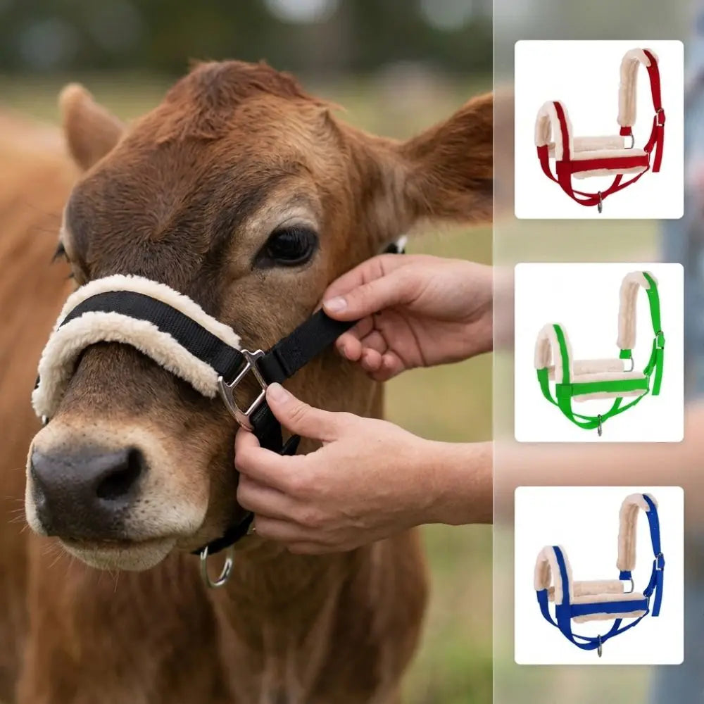 Plush Nylon Cow Halter Adjustable with Long - ProPawPet.com