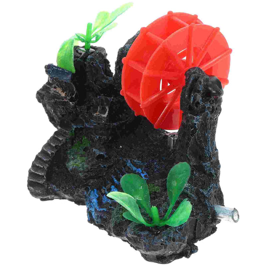Water Wheel Ornament Aquarium Rockery for - ProPawPet.com