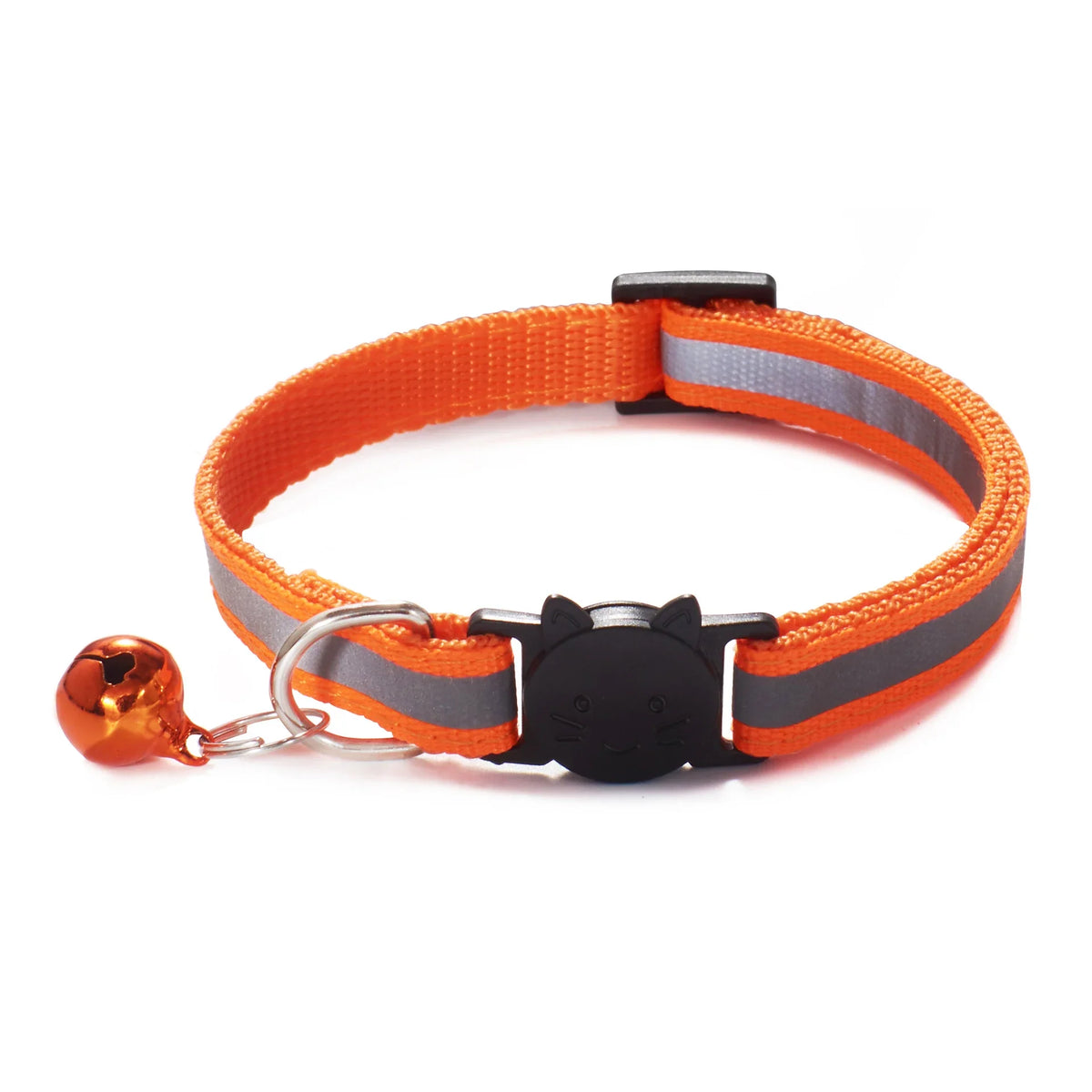 Rojeco Cat Collar with Bell Reflective Colorful Night Safety, Adjustable
