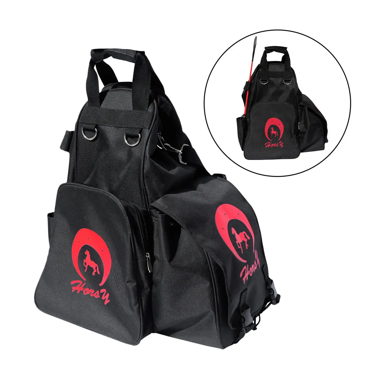 Horse Riding Backpack Breathable Oxford Equestrian Gear – 2 Colors