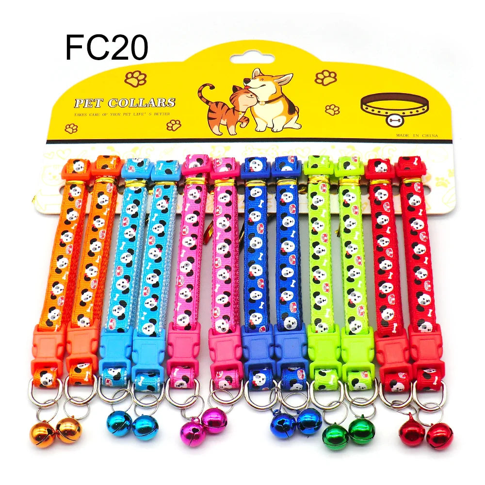 12PCS Cat & Dog Fashion Outdoor Collar with - ProPawPet.com