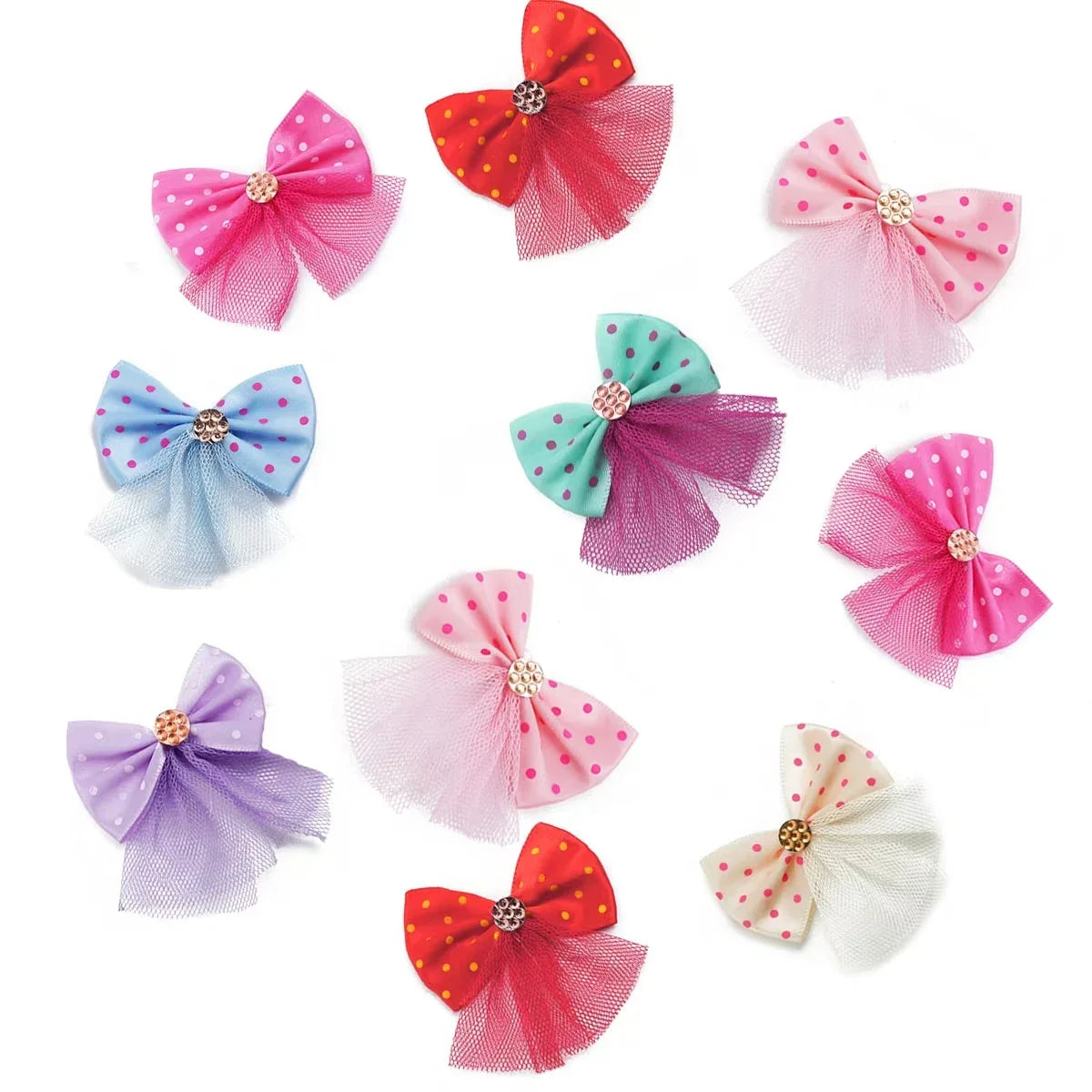 5/10pcs Lace Dog Hairbows Dog Bows With - ProPawPet.com